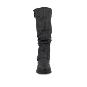 STORMY RIDING BOOTS IN X-WIDE CALF - Black