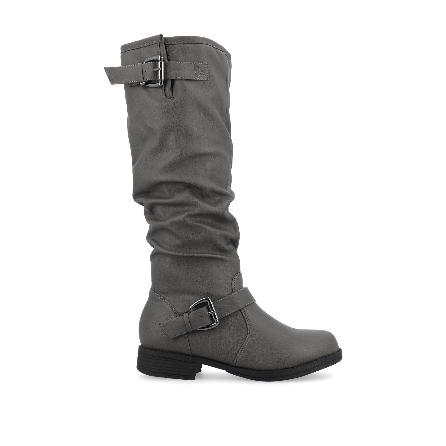 Grey over the knee boots wide calf hotsell