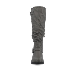 STORMY RIDING BOOTS IN WIDE CALF - Grey