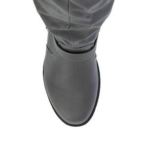 STORMY RIDING BOOTS IN VEGAN LEATHER - Grey