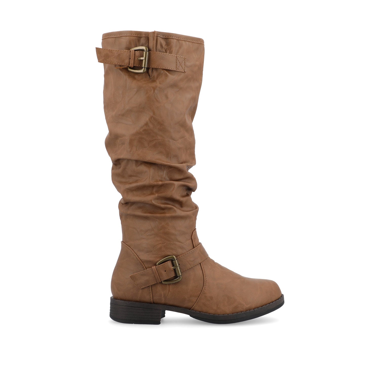 STORMY RIDING BOOTS IN VEGAN LEATHER - Tan