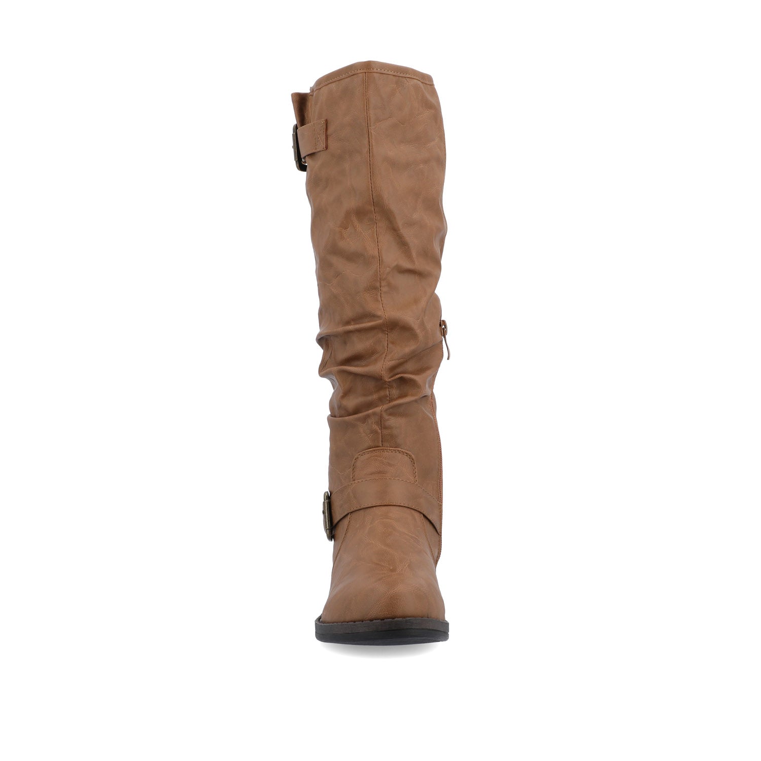STORMY RIDING BOOTS IN VEGAN LEATHER - Tan
