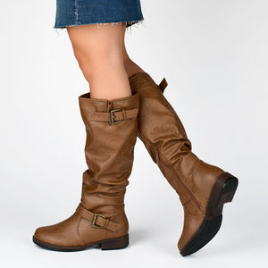 STORMY RIDING BOOTS IN FAUX LEATHER