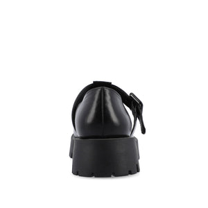 SUVI MARY JANE FLATS IN VEGAN LEATHER - Black Patent