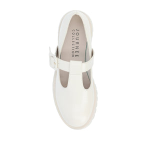 SUVI MARY JANE FLATS IN VEGAN LEATHER - Off White