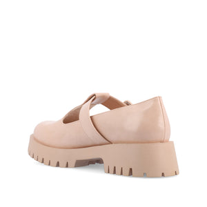 SUVI MARY JANE FLATS IN VEGAN LEATHER - Pink