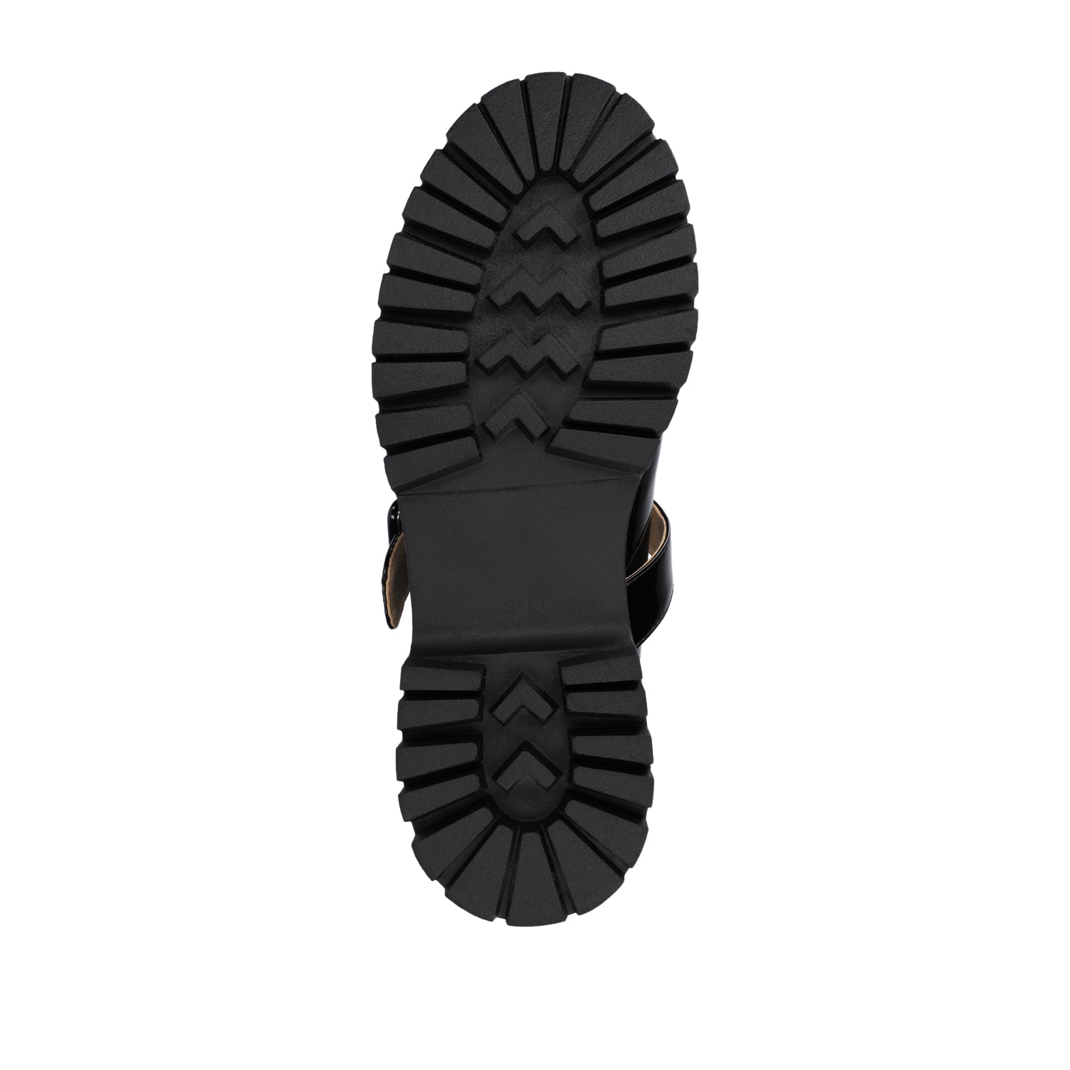 SUVI MARY JANE FLATS IN VEGAN LEATHER - Black Patent