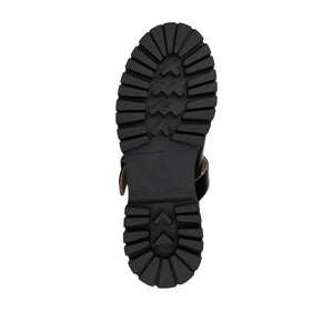 SUVI MARY JANE FLATS IN VEGAN LEATHER - Black Patent