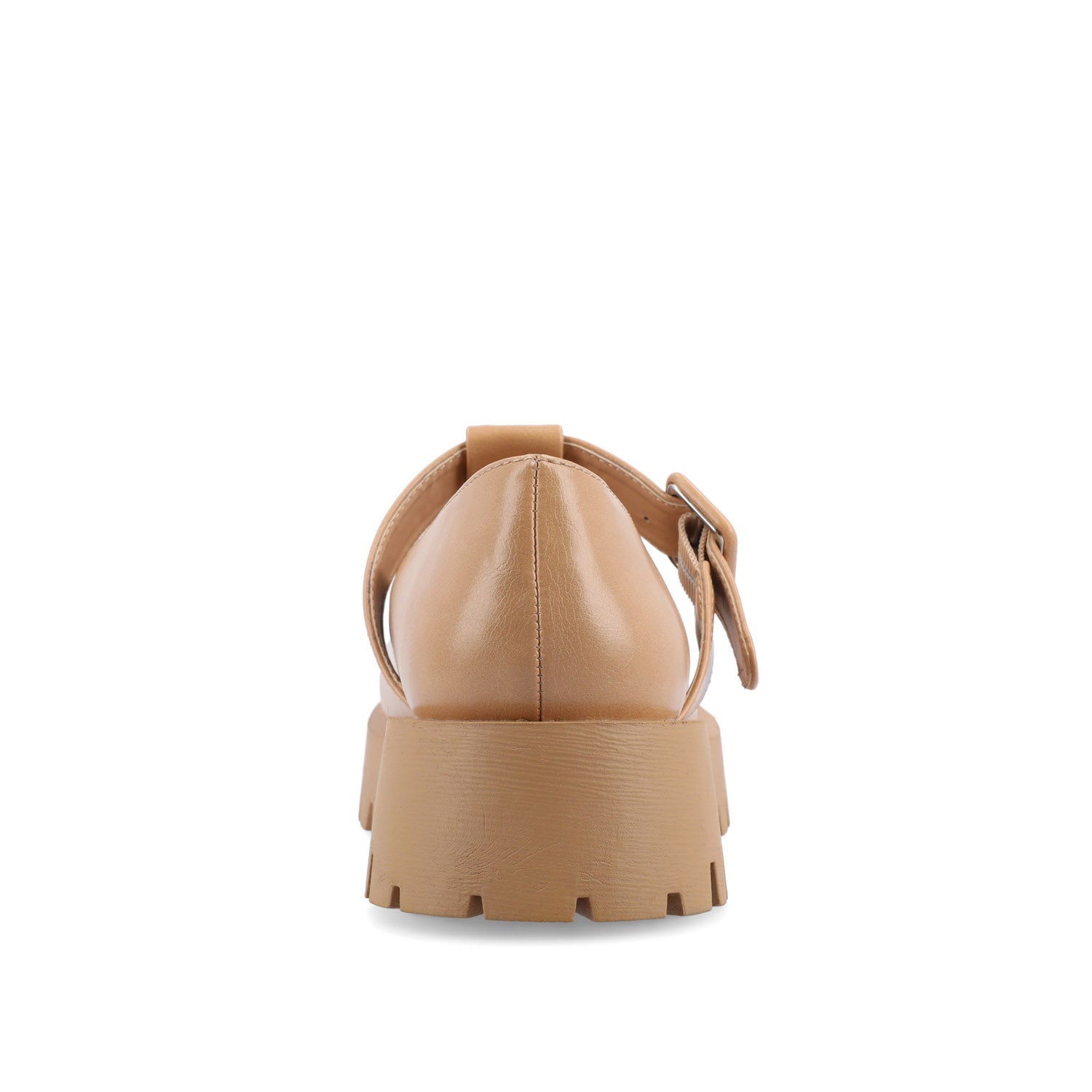 SUVI MARY JANE FLATS IN VEGAN LEATHER - Tan