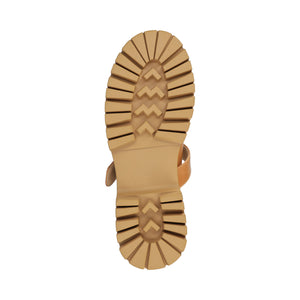 SUVI MARY JANE FLATS IN VEGAN LEATHER - Tan