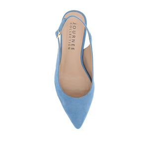 SYLVIA LOW BLOCK HEELS IN WIDE - Blue