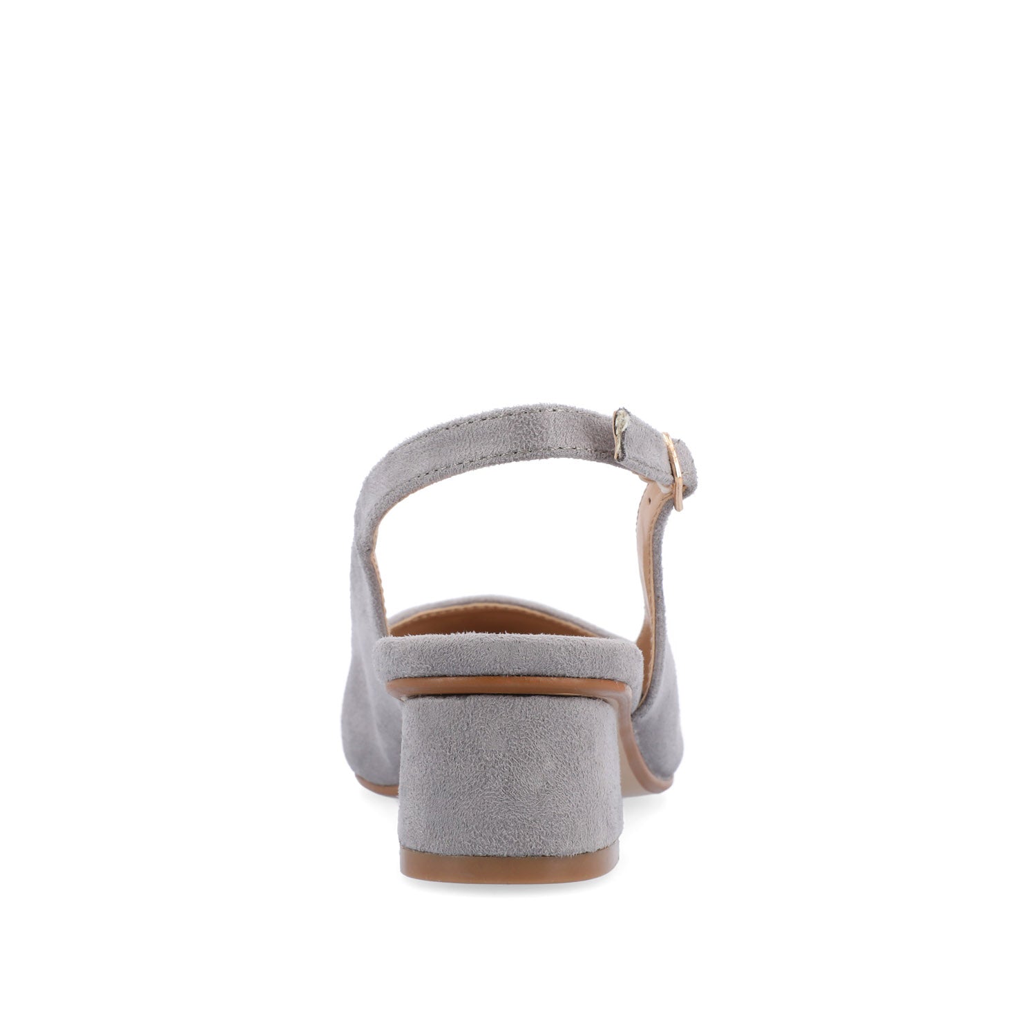 SYLVIA LOW BLOCK HEELS IN WIDE - Grey