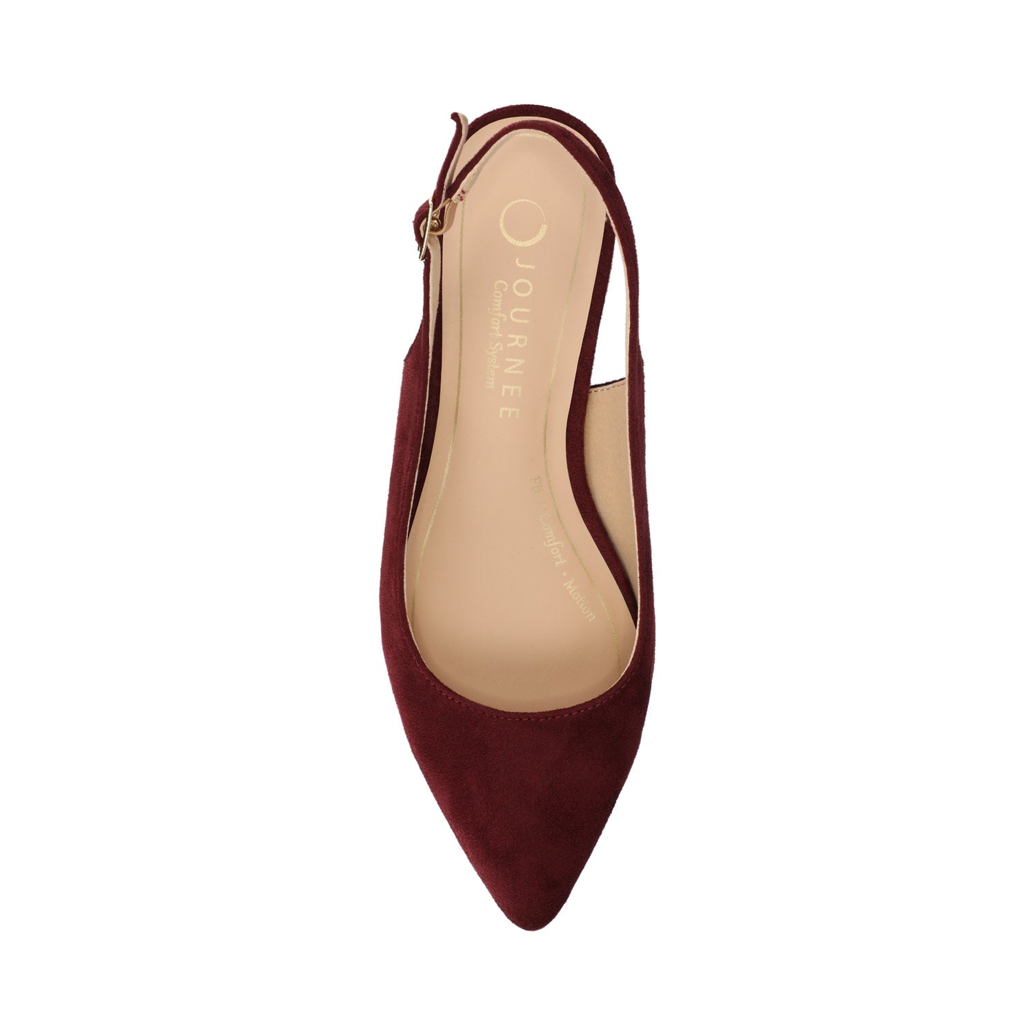 SYLVIA LOW BLOCK HEELS IN WIDE - Oxblood Suede