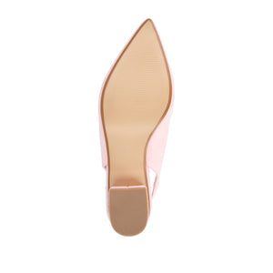 SYLVIA LOW BLOCK HEELS IN WIDE - Pink