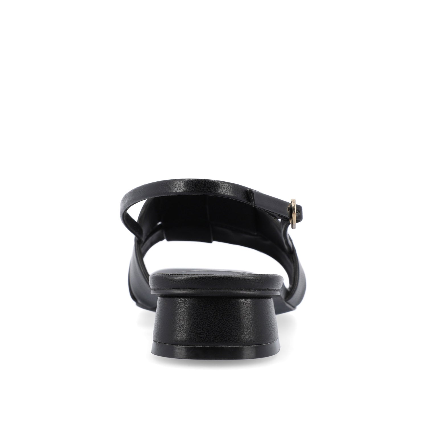 TABATHA LOW BLOCK HEELS IN VEGAN LEATHER IN WIDE - Black