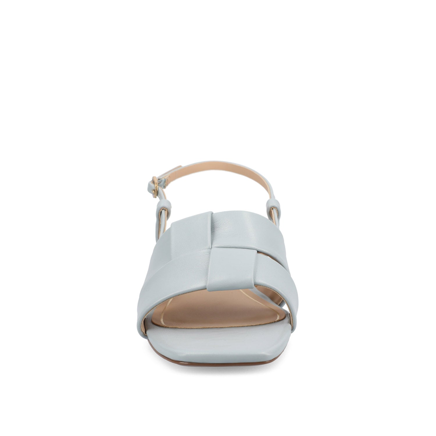 TABATHA LOW BLOCK HEELS IN VEGAN LEATHER IN WIDE - Blue