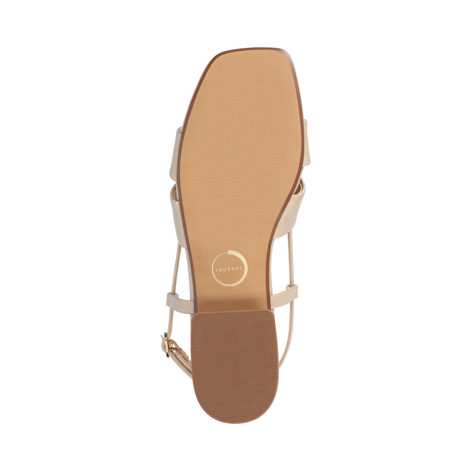 TABATHA LOW BLOCK HEELS IN VEGAN LEATHER IN WIDE - Nude