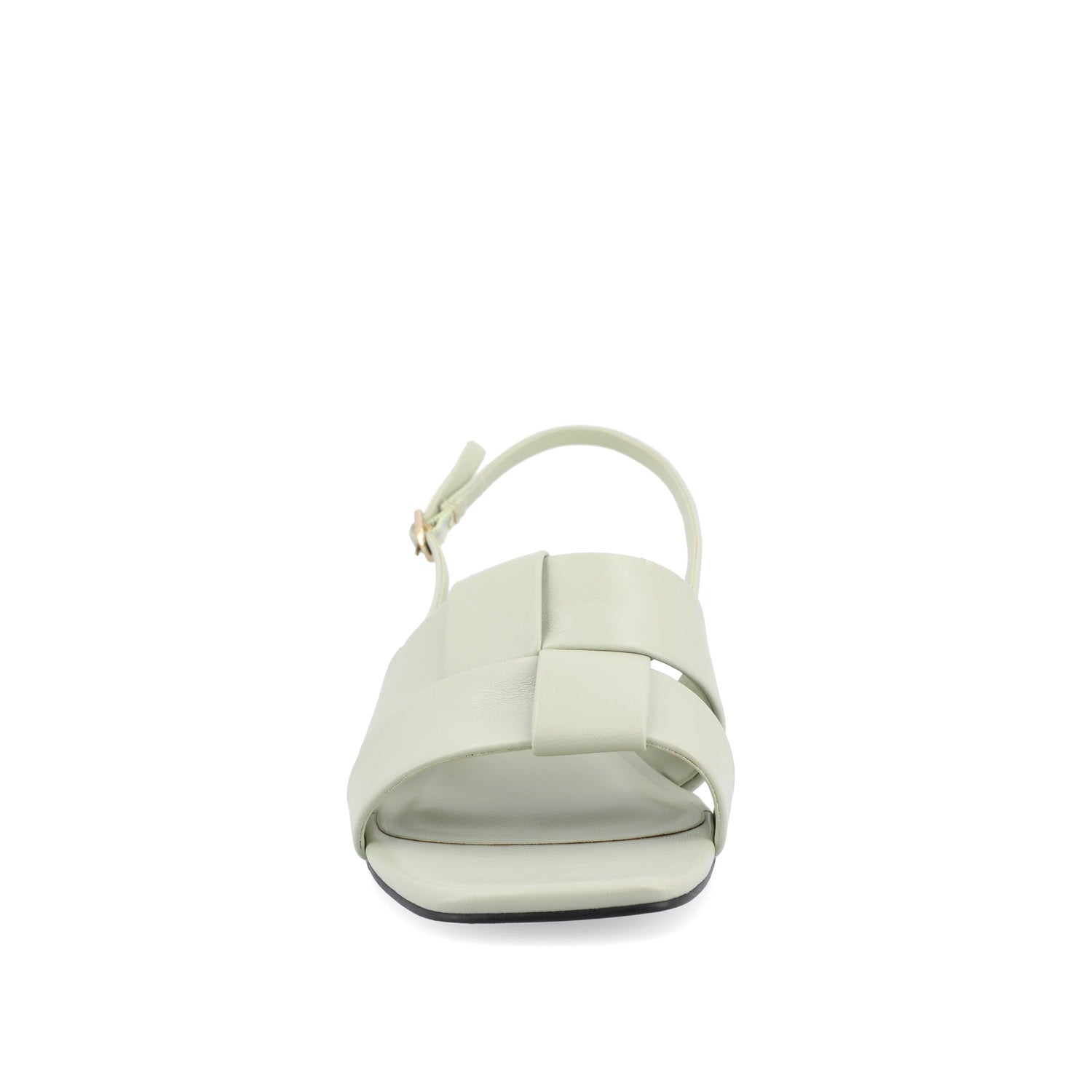 TABATHA LOW BLOCK HEELS IN VEGAN LEATHER IN WIDE - Sage