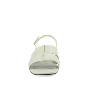 TABATHA LOW BLOCK HEELS IN VEGAN LEATHER IN WIDE - Sage