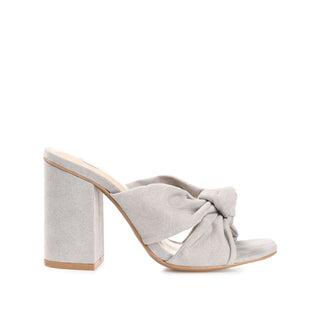 TABITHEA HEELED SANDALS IN FAUX SUEDE