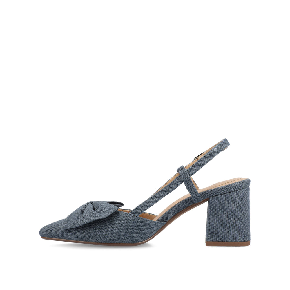 TAILYNN SLINGBACK BLOCK HEELS IN STATEMENT IN WIDE