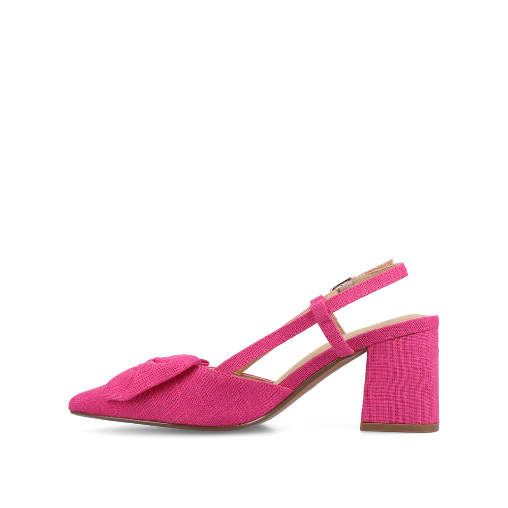 TAILYNN SLINGBACK BLOCK HEELS IN STATEMENT IN WIDE