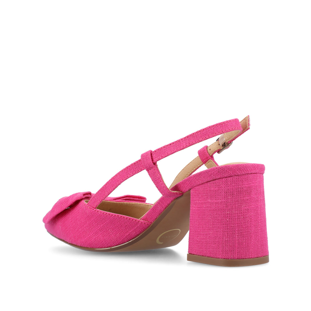 TAILYNN SLINGBACK BLOCK HEELS IN STATEMENT IN WIDE