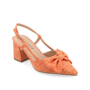 TAILYNN BLOCK PUMP HEELS IN WIDE - Orange