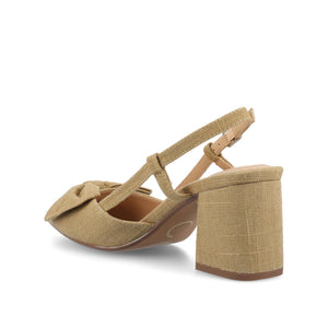 TAILYNN SLINGBACK BLOCK HEELS IN STATEMENT - Wheat