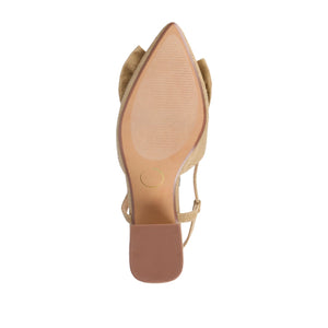 TAILYNN SLINGBACK BLOCK HEELS IN STATEMENT - Wheat