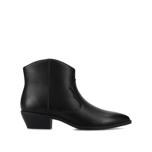 TALIAH WESTERN ANKLE BOOTIES - Black