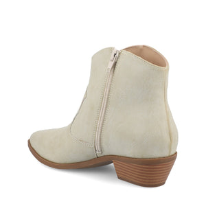 TALIAH WESTERN ANKLE BOOTIES - Bone