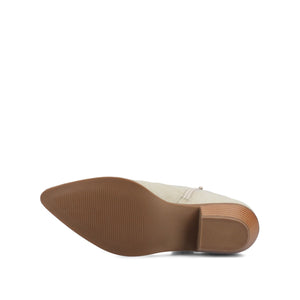 TALIAH WESTERN ANKLE BOOTIES IN WIDE - Bone