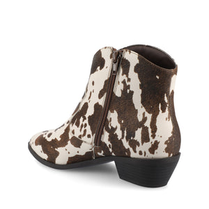 TALIAH WESTERN ANKLE BOOTIES - Cow