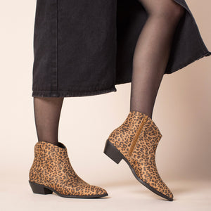 TALIAH WESTERN ANKLE BOOTIES - Bone