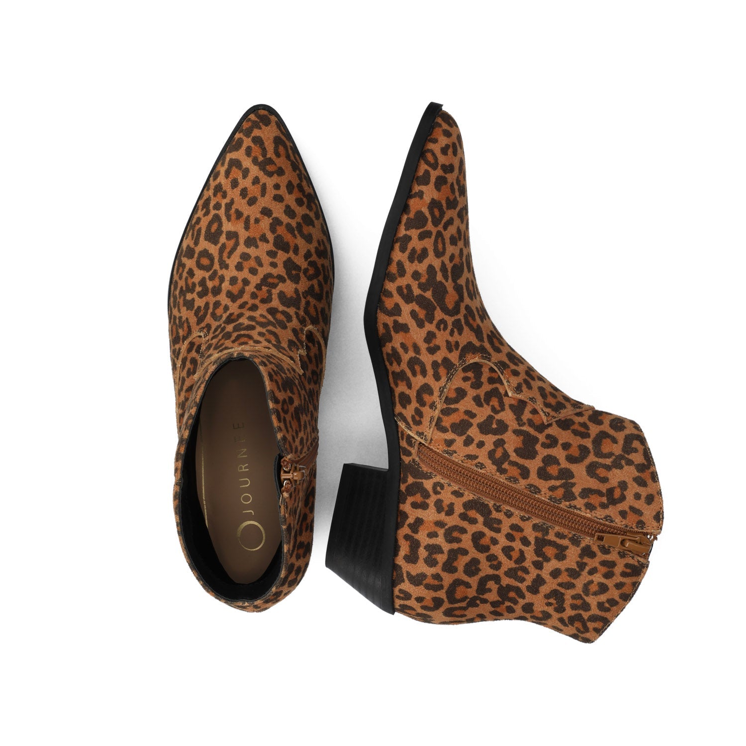 TALIAH WESTERN ANKLE BOOTIES IN WIDE - Leopard