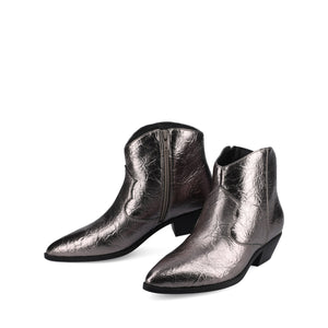 TALIAH WESTERN ANKLE BOOTIES - Pewter