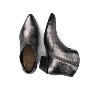TALIAH WESTERN ANKLE BOOTIES - Pewter