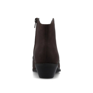 TALIAH WESTERN ANKLE BOOTIES - Vintage Brown