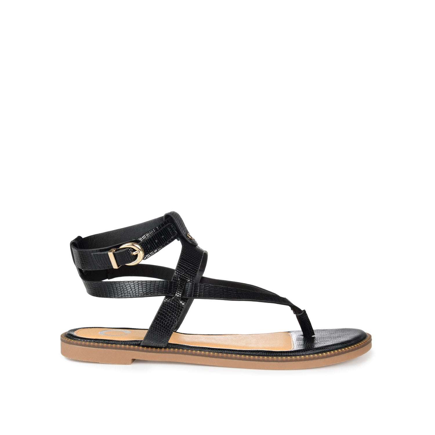TANGIE MULTI STRAP SANDALS IN FAUX LEATHER
