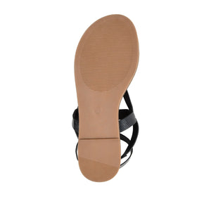 TANGIE MULTI STRAP SANDALS IN VEGAN LEATHER - Black