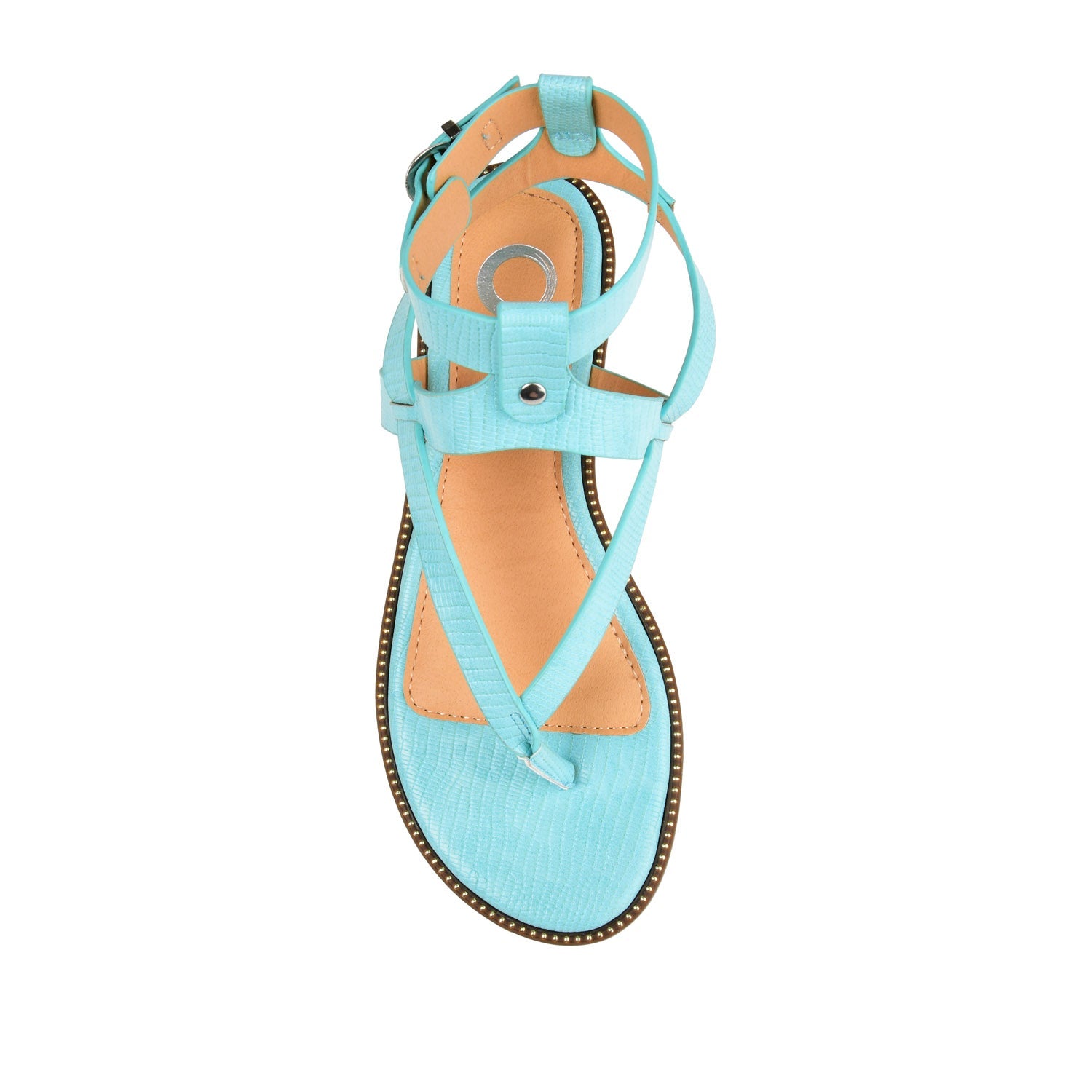 TANGIE MULTI STRAP SANDALS IN VEGAN LEATHER - Blue