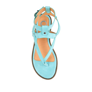TANGIE MULTI STRAP SANDALS IN VEGAN LEATHER - Blue