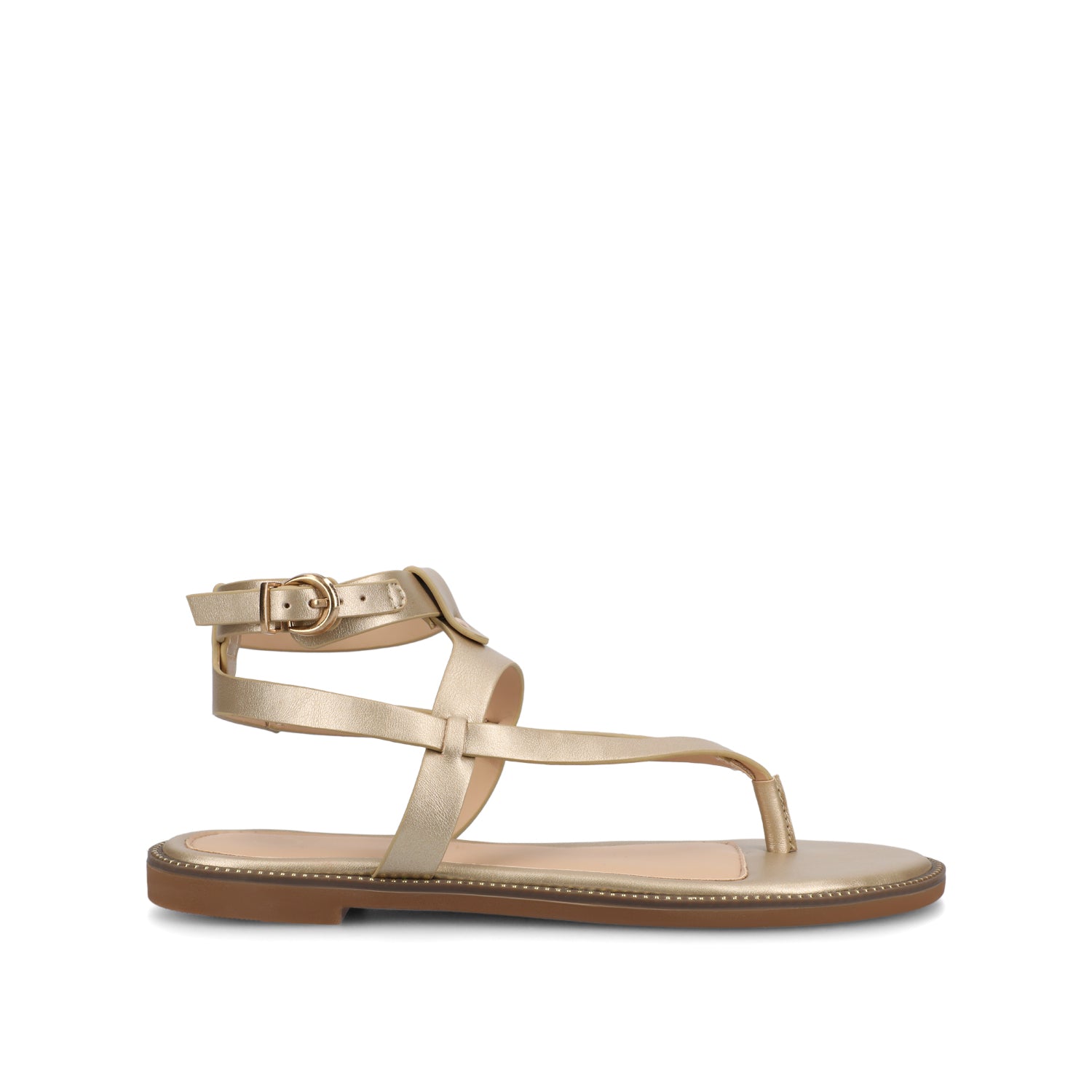 TANGIE MULTI STRAP SANDALS IN VEGAN LEATHER - Champagne