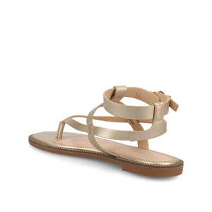 TANGIE MULTI STRAP SANDALS IN VEGAN LEATHER - Champagne