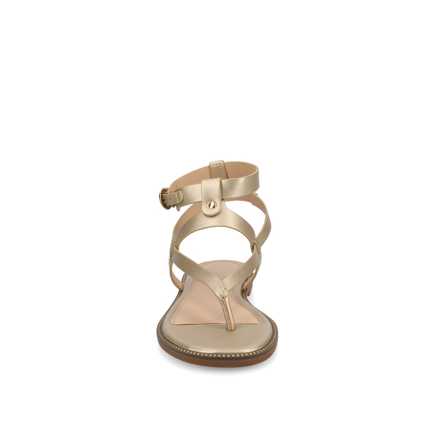 TANGIE MULTI STRAP SANDALS IN VEGAN LEATHER - Champagne