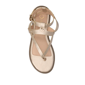 TANGIE MULTI STRAP SANDALS IN VEGAN LEATHER - Champagne