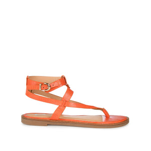 TANGIE MULTI STRAP SANDALS IN VEGAN LEATHER - Orange