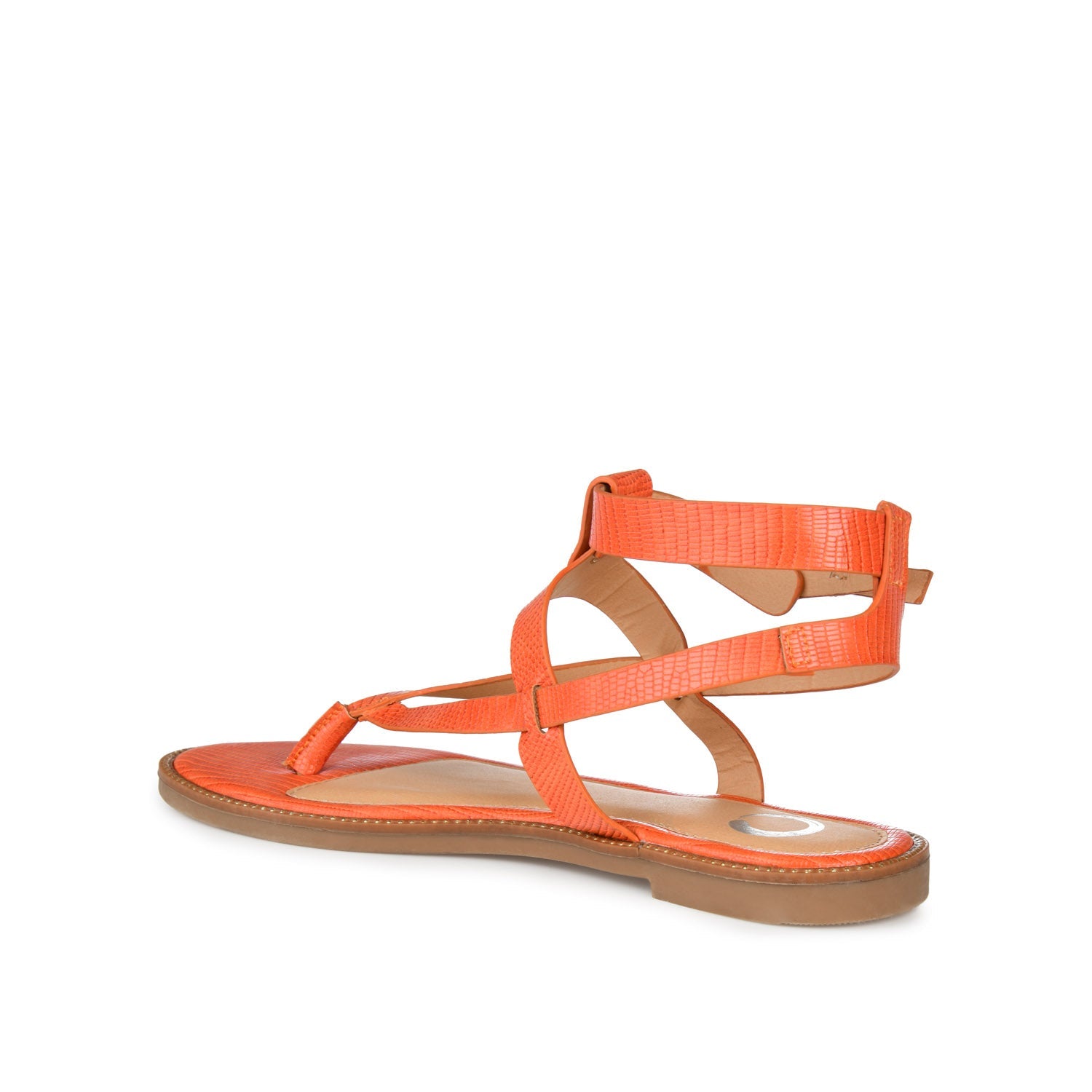 TANGIE MULTI STRAP SANDALS IN VEGAN LEATHER - Orange