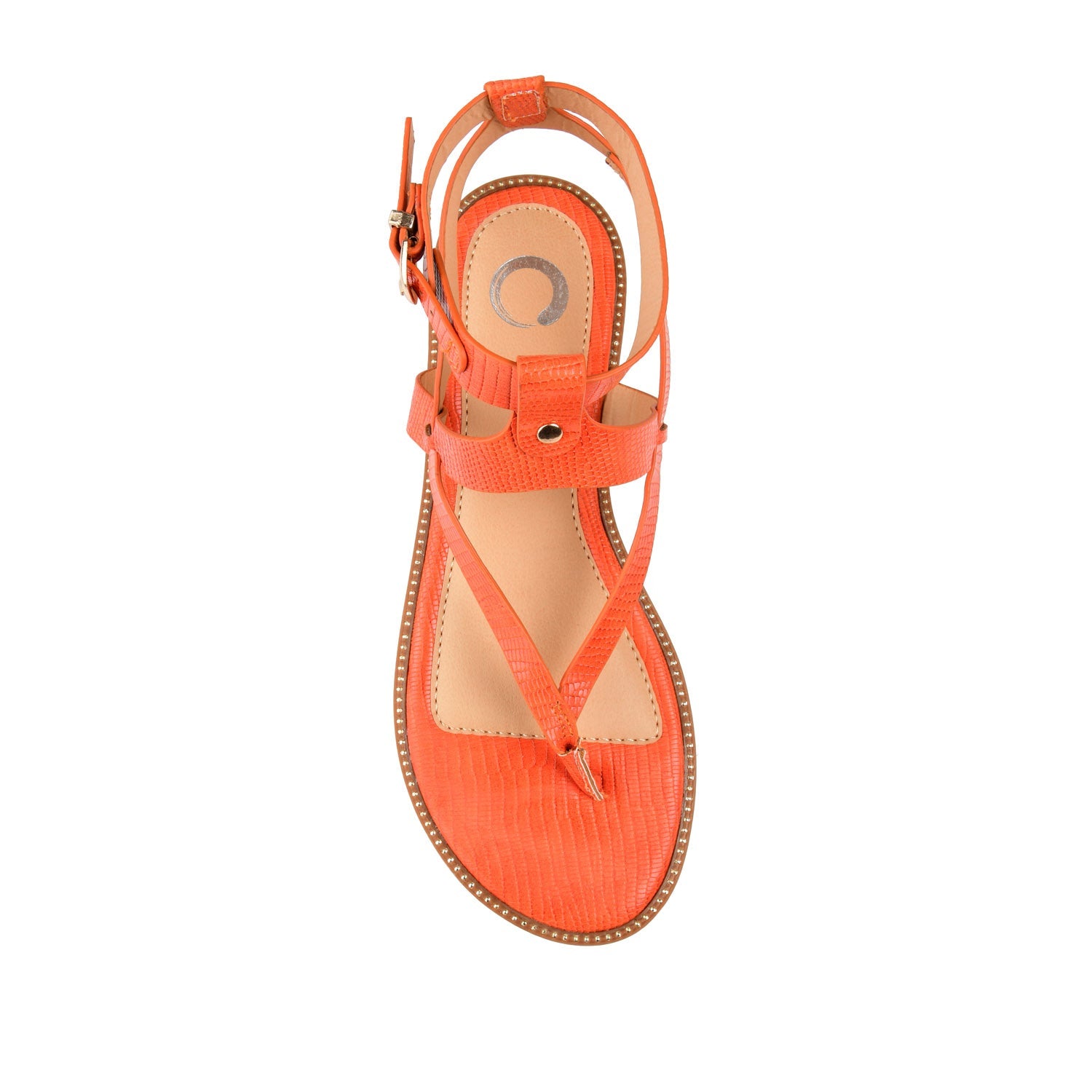 TANGIE MULTI STRAP SANDALS IN VEGAN LEATHER - Orange